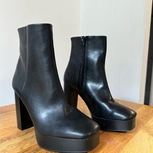 Madden Girl Black Platform Boots